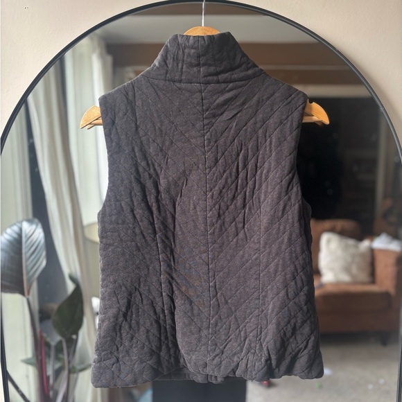 EILEEN FISCHER | cotton quilted vest | size xs - Picture 4 of 6